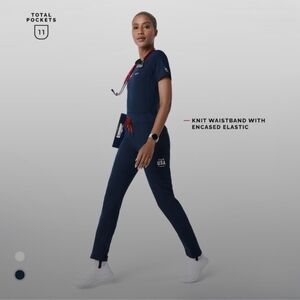 Figs Team USA Blue Scrubs Set L/XLT